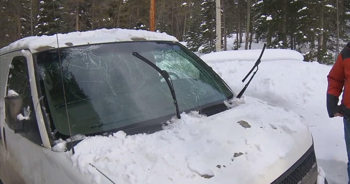 CDOT Plow Sends Snow Onto Van On I-70: 'Totally Shattered It' - CBS ...