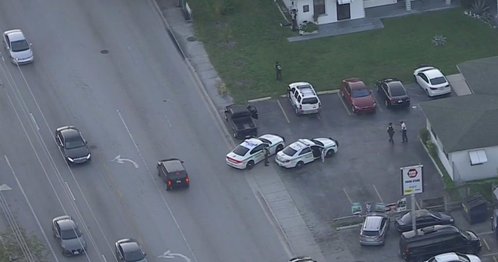 Two Men In Custody After Police Involved Shooting In NW Dade - CBS Miami
