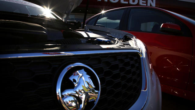 Holden cars are pictured at a dealership located in Perth 