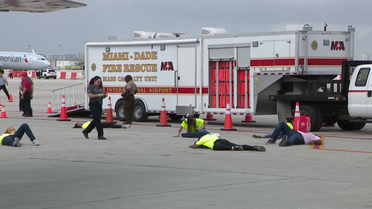 It's Only A Drill: Miami-Dade Fire Rescue Holds Disaster Drill At Miami