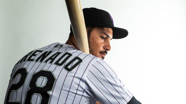 Raimel Tapia of the Colorado Rockies poses during Photo Day on News  Photo - Getty Images
