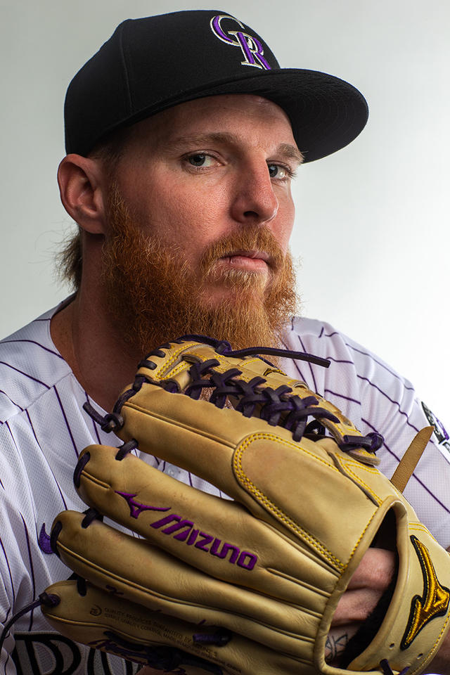 Nolan Arenado of the Colorado Rockies poses for a portrait during