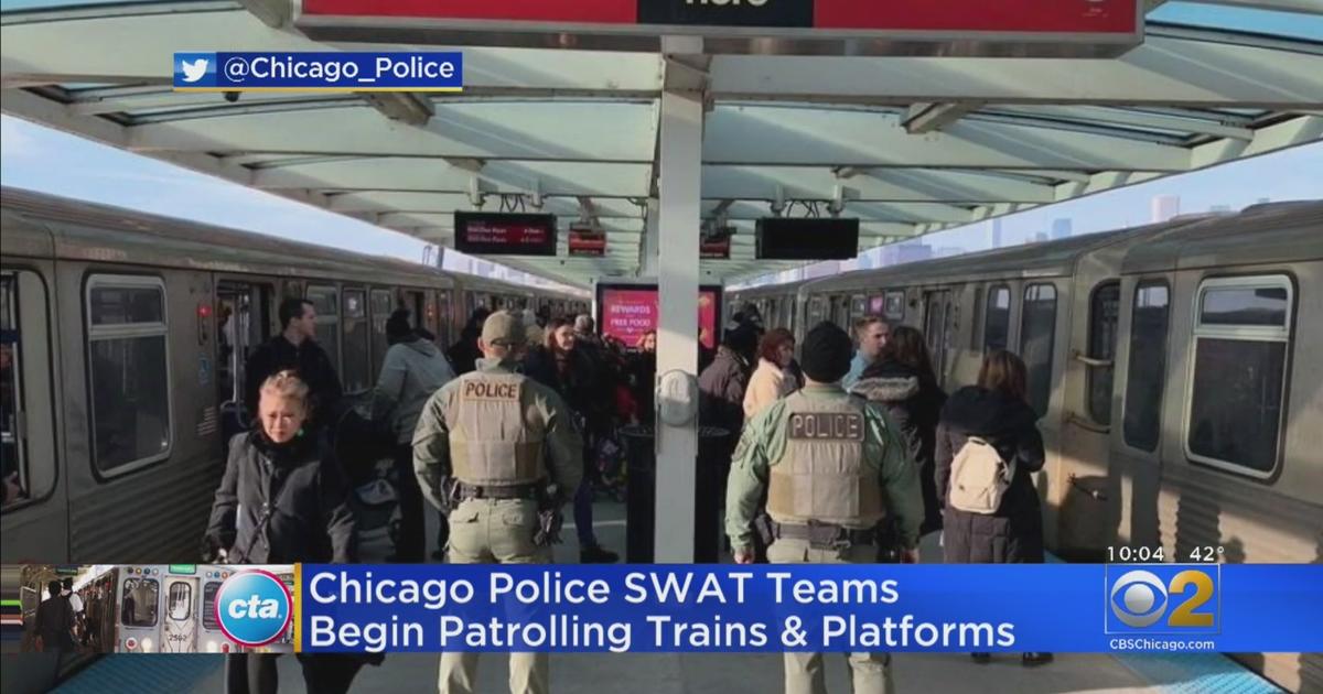 Chicago Police SWAT Teams Begin Patrolling Trains And Platforms - CBS ...