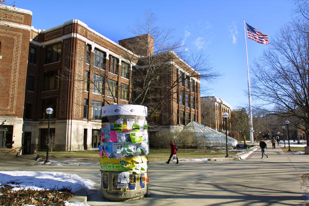 Exterior View Of The University Of Michigan Campus 
