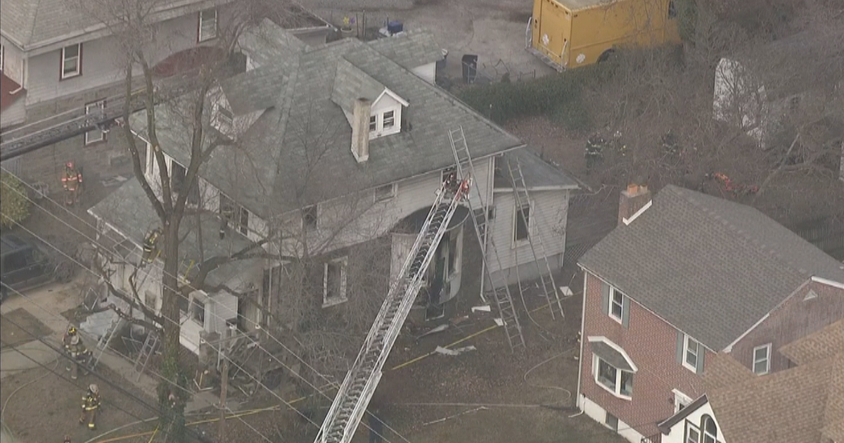 Crews Battle 2-Alarm House Fire In Delaware County - CBS Philadelphia