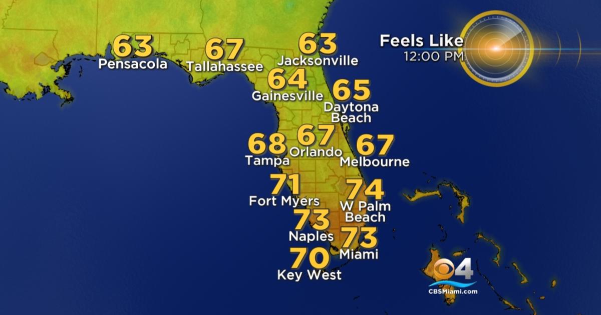 Miami Weather Warm Temps Return Starting Monday CBS Miami