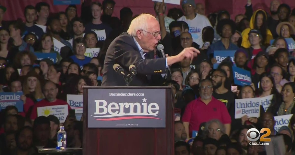 Thousands Pack LA Convention Center For Bernie Sanders Rally Ahead Of ...