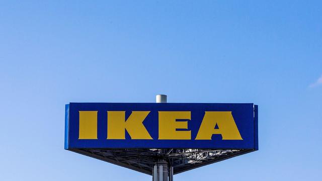 FILE PHOTO: The logo of Ikea is seen outside the Ikea Concept store, run by Inter Ikea brand and concept in Delft 