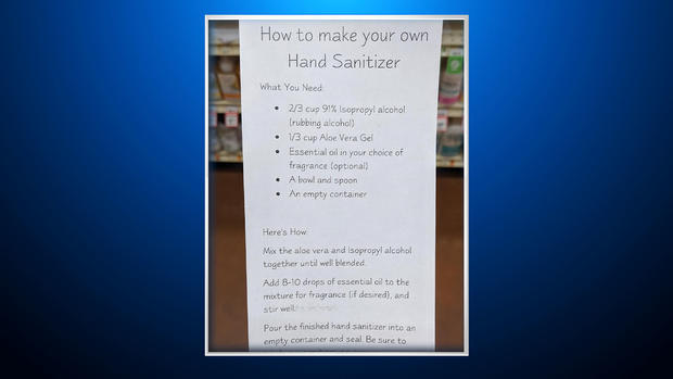 how to make hand sanitizer coronavirus 