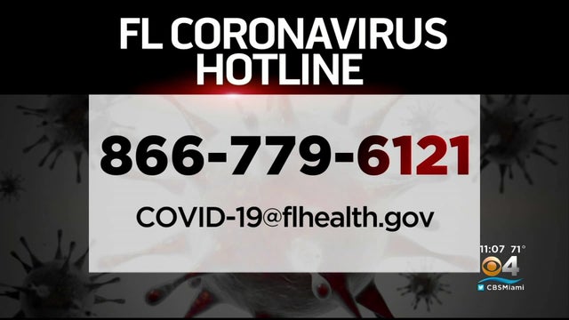Coronavirus Florida Hotline 