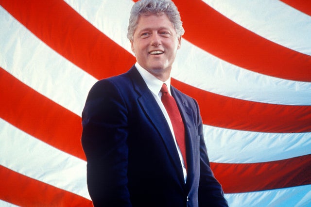 Former President Bill Clinton at a Macintosh Computer Assembly in 1993 