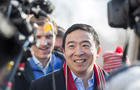 Presidential Candidate Andrew Yang Campaigns In New Hampshire Ahead Of Primary 