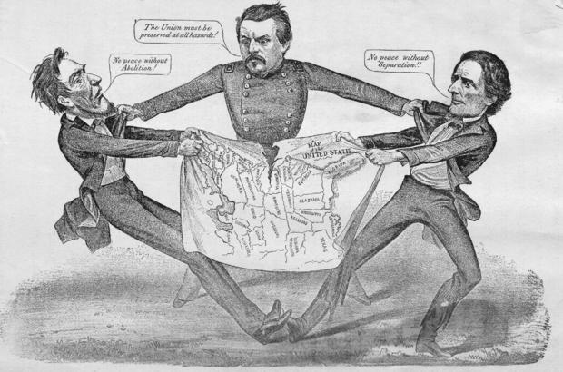 The Union Must be Preserved at All Hazards Political Cartoon 