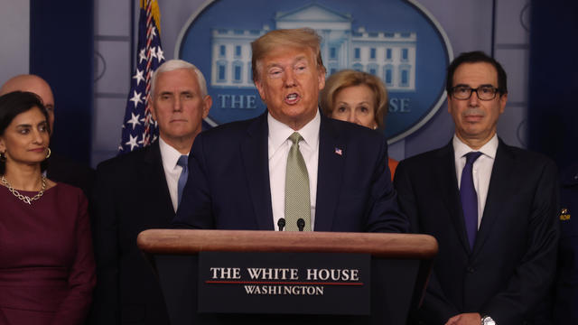 U.S. President Trump addresses daily coronavirus (COVID-19) briefing at the White House in Washington 