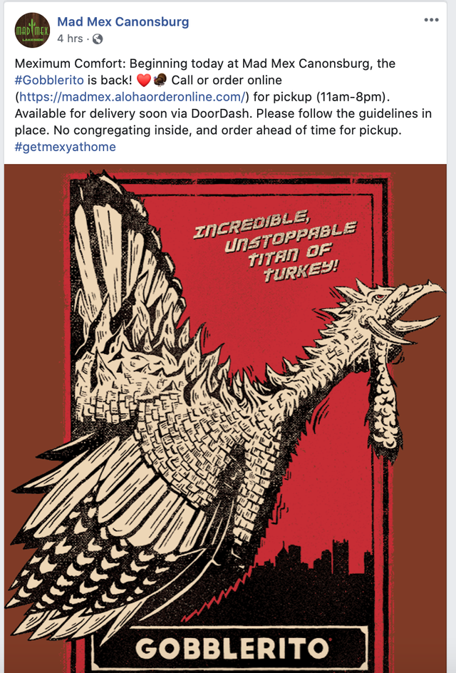 Mad Mex Gobblerito 