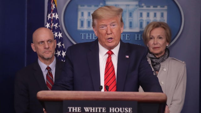 U.S. President Trump leads coronavirus task force daily briefing at the White House in Washington 