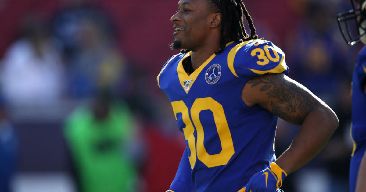 Rams running back Todd Gurley happily hurdling the criticism he