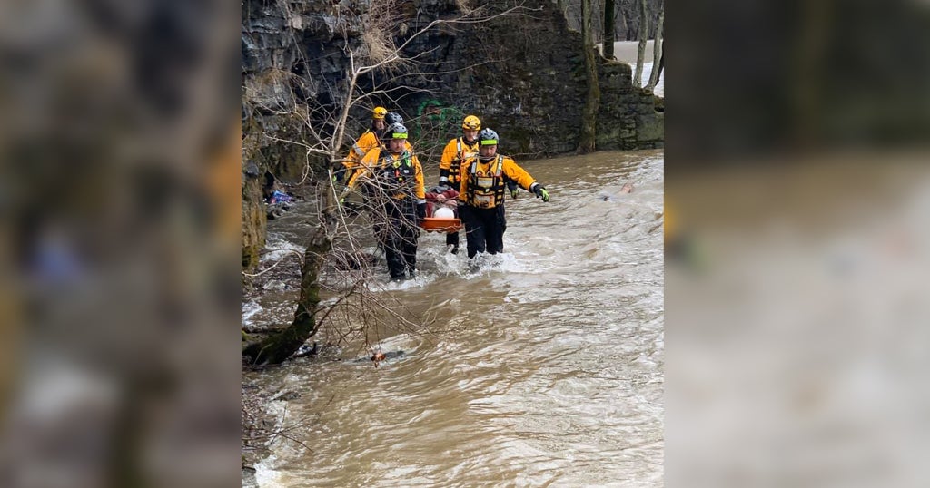 Beaver Falls Fire Department Rescue Man Trapped Under Cliff - CBS ...
