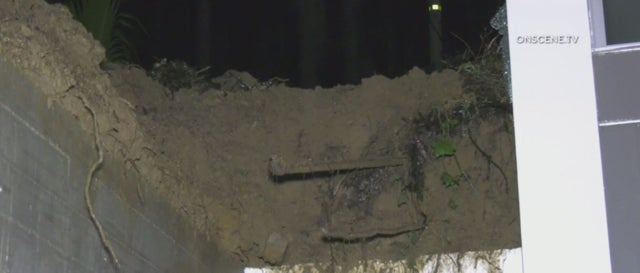 Home Damaged In Sherman Oaks Mudslide 