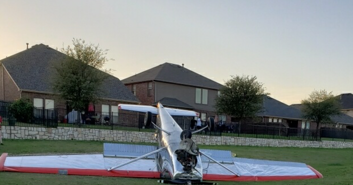 Pilot Walks Away From Plane Crash On McKinney Golf Course CBS Texas