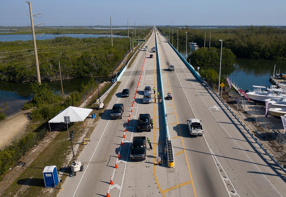Florida Keys Coronavirus Update Checkpoints Set Up To Keep Visitors