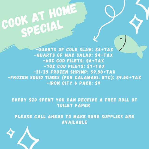 OysterHouse Cook at Home Specials 
