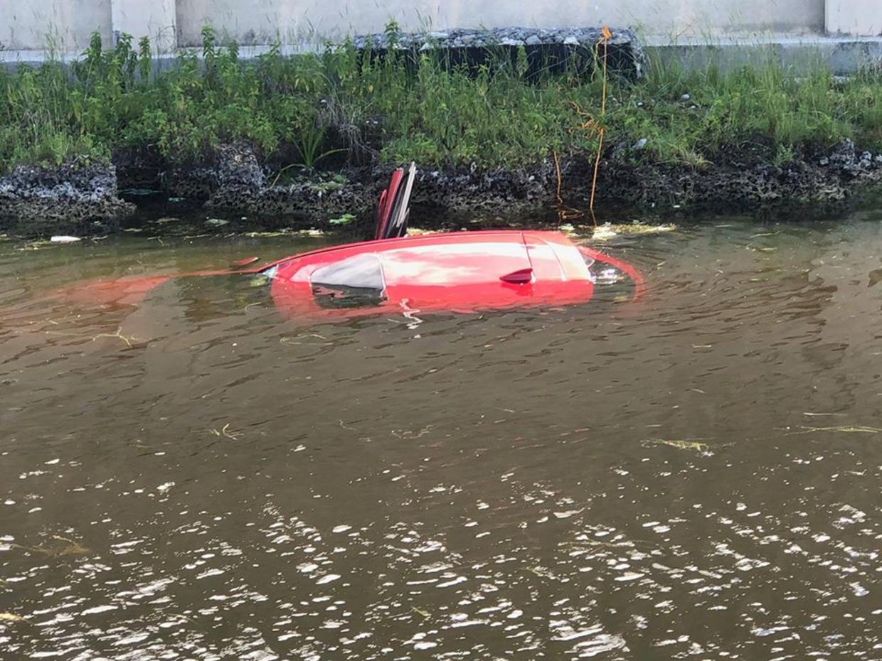 Elderly Woman Rescued By Deputies After Car Crashing Into Boca Raton ...