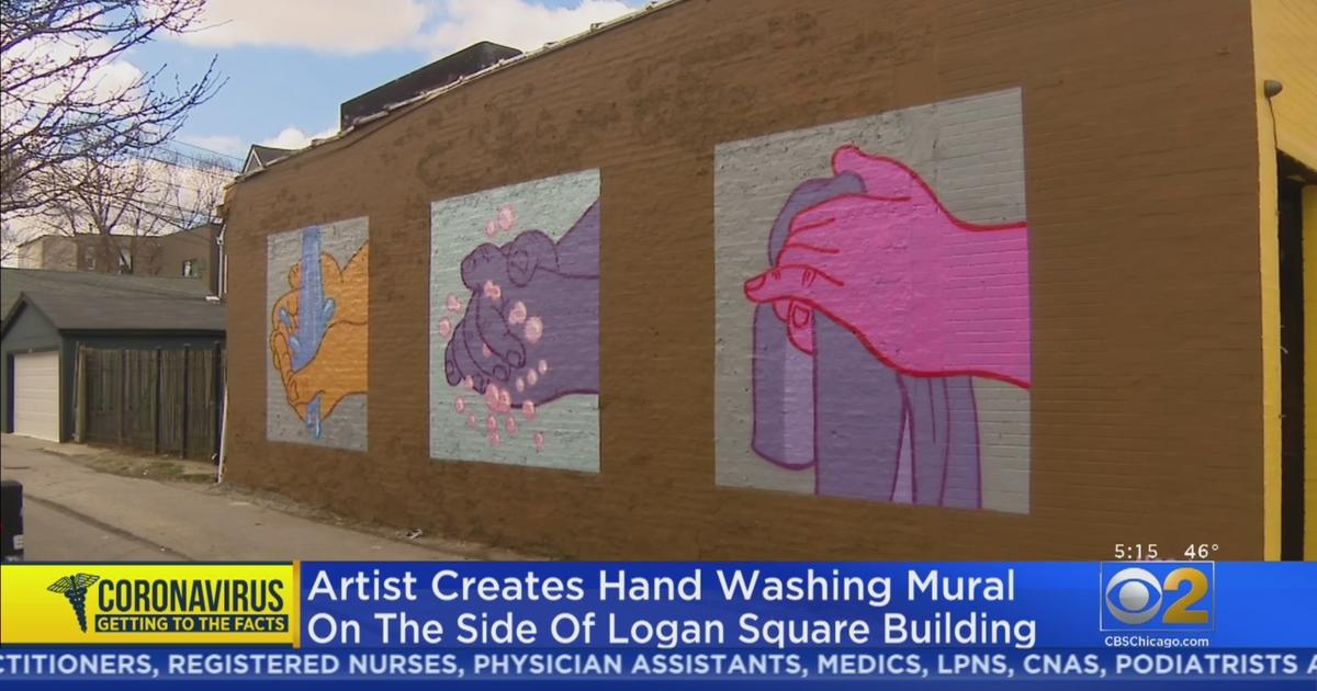 Coronavirus Message In Logan Square: Mural Reminds Us To Wash Hands ...