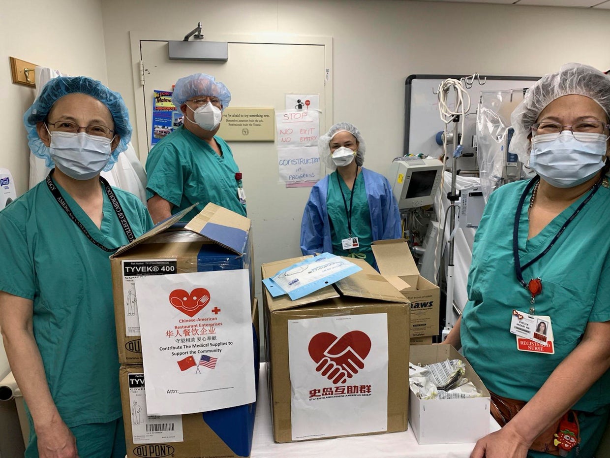 U.S.-NEW YORK-CHINESE COMMUNITY-COVID-19-MEDICAL SUPPLIES-DONATIONS 