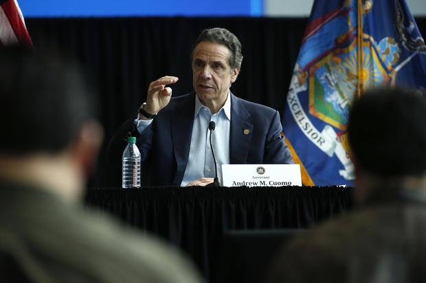 New York State Governor Andrew Cuomo Opens Emergency Hospital 