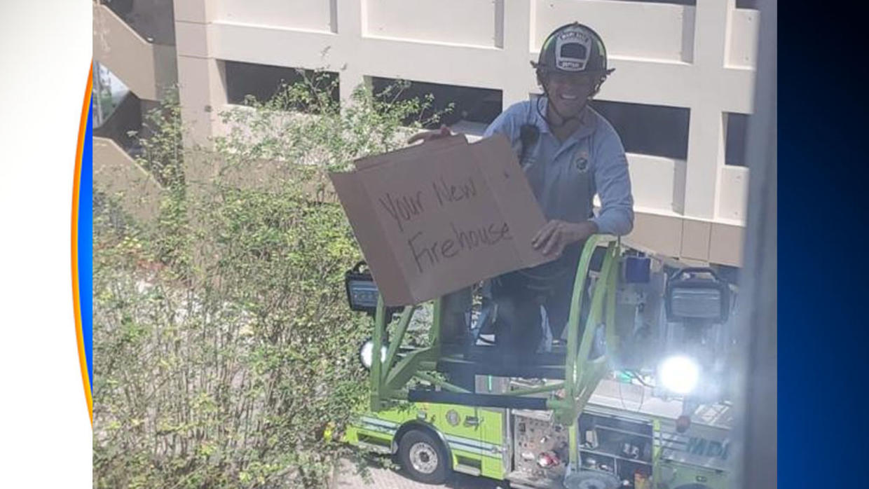 'This Is Love' MiamiDade Firefighter Gets Uplifting Surprise While