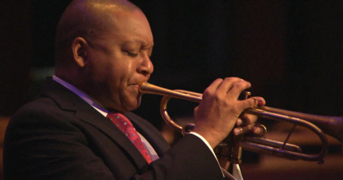 Marsalis plays “Down by the Riverside” - CBS News