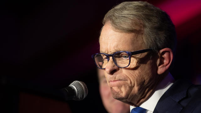 Mike DeWine gives his victory speech after winning the Ohio gubernatorial race at the Ohio Republican Party's election night party at the Sheraton Capitol Square on November 6, 2018 in Columbus, Ohio. 