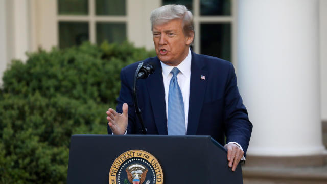 U.S. President Trump leads daily coronavirus response briefing at the White House in Washington 