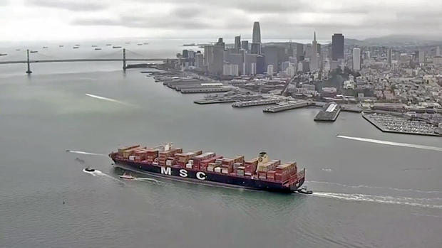 Cargo Ship on San Francisco Bay 