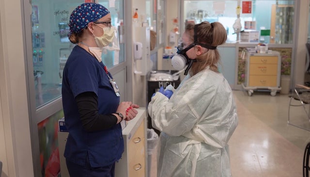 uchealth coronavirus university of colorado hospital doctor nurse mask ppe COVID