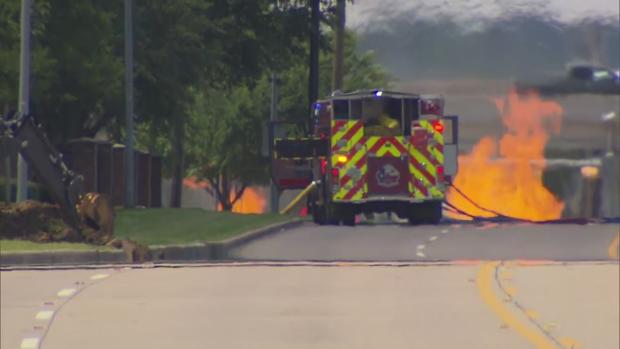 Evacuations Ordered In Grand Prairie After Natural Gas Fire 