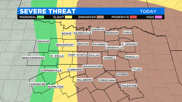 Severe weather threat April 22 