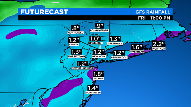 SkyCast FutureCast Rainfall GFS 