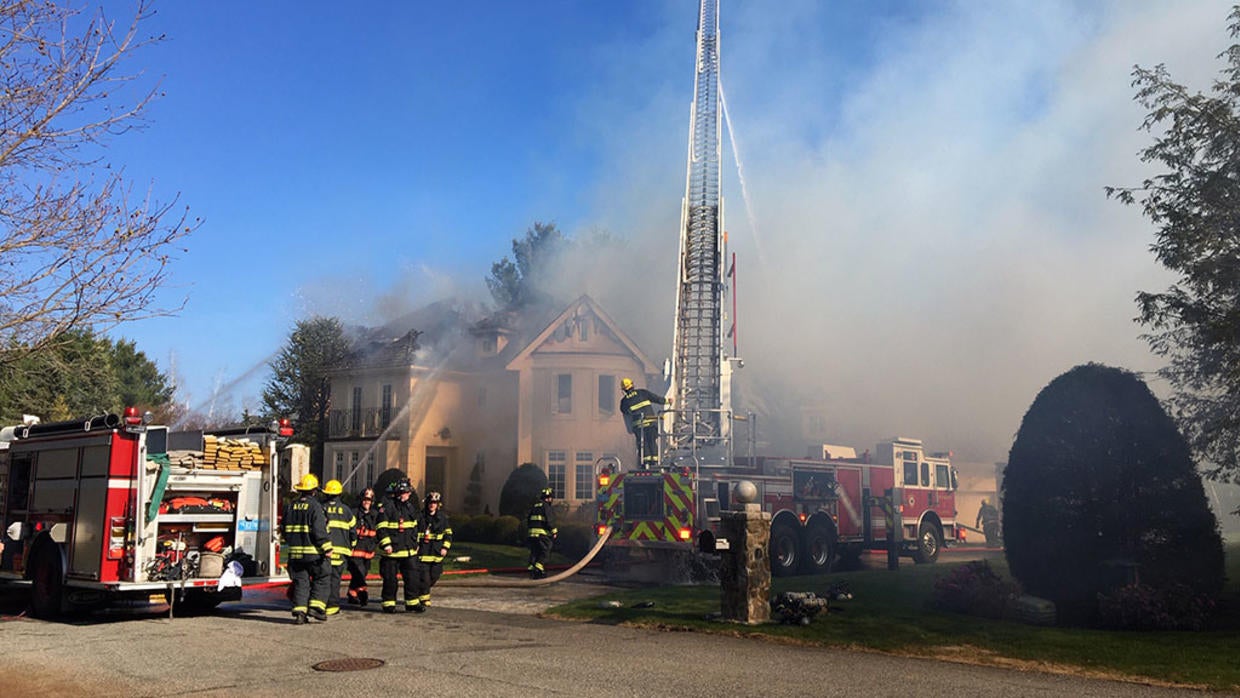 Fire Completely Destroys House In North Andover - CBS Boston