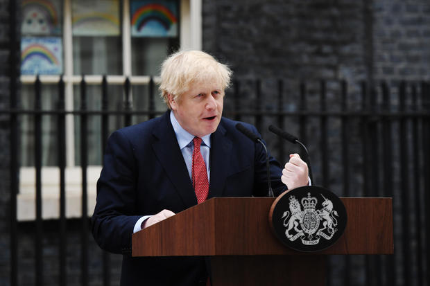 Prime Minister Returns To Downing Street After Suffering With Covid-19 