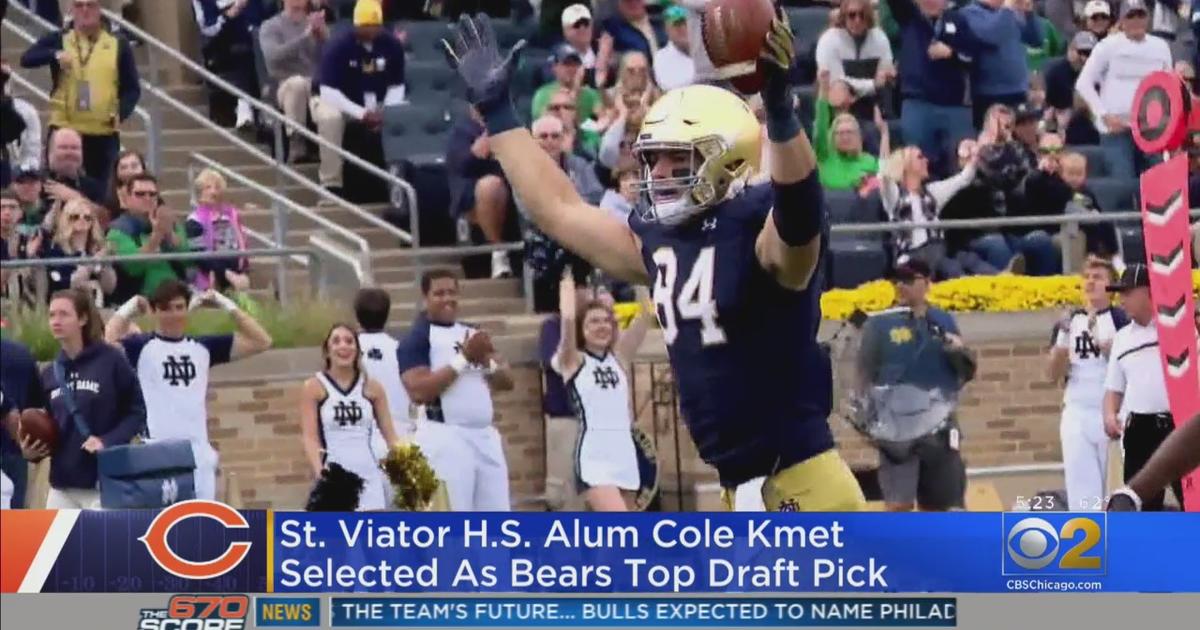 Bears Draft Pick Cole Kmet 'Great Young Man' With 'Blue Collar Work Ethic,'  Says Former High School Coach - CBS Chicago