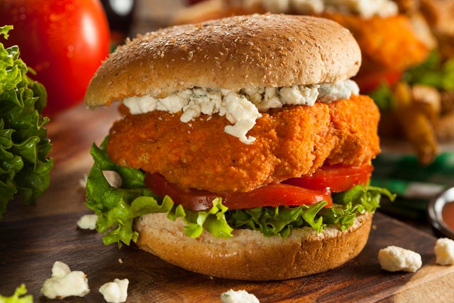 Homemade Buffalo Chicken Sandwich 