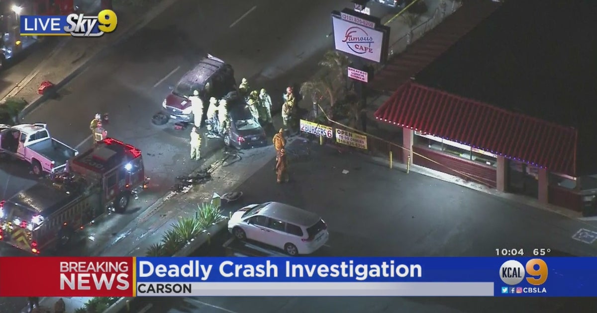 Pedestrian, Driver Dead After MultiCar Crash In Carson CBS Los Angeles