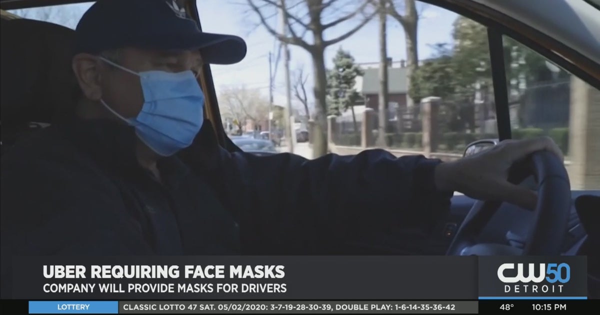 Uber Requiring Face Masks, Company Will Provide Masks For Drivers CBS