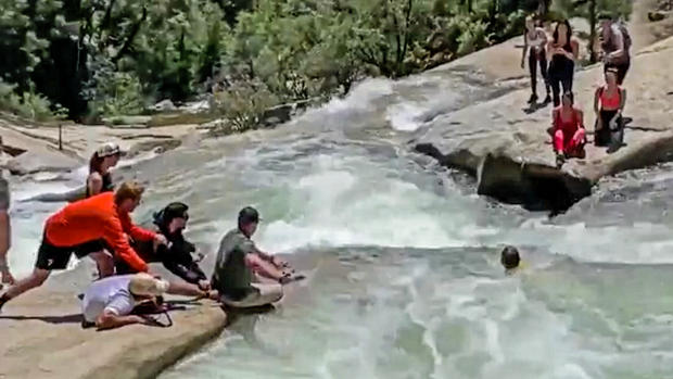 Hiker Rescued from a Mountain Whirlpool Near Bass Lake in Madera County 