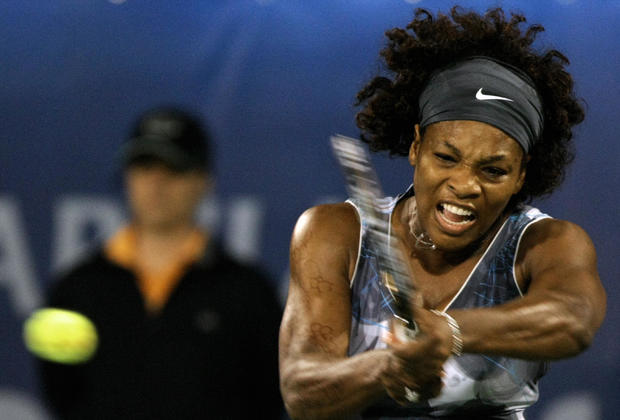 Top-seeded Serena Williams of the US ret 