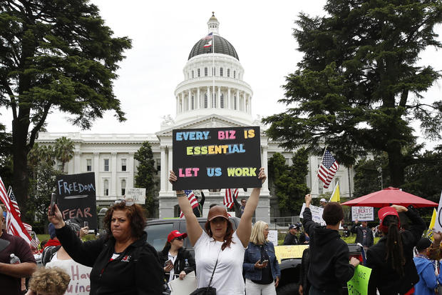 Virus Outbreak California Protests 