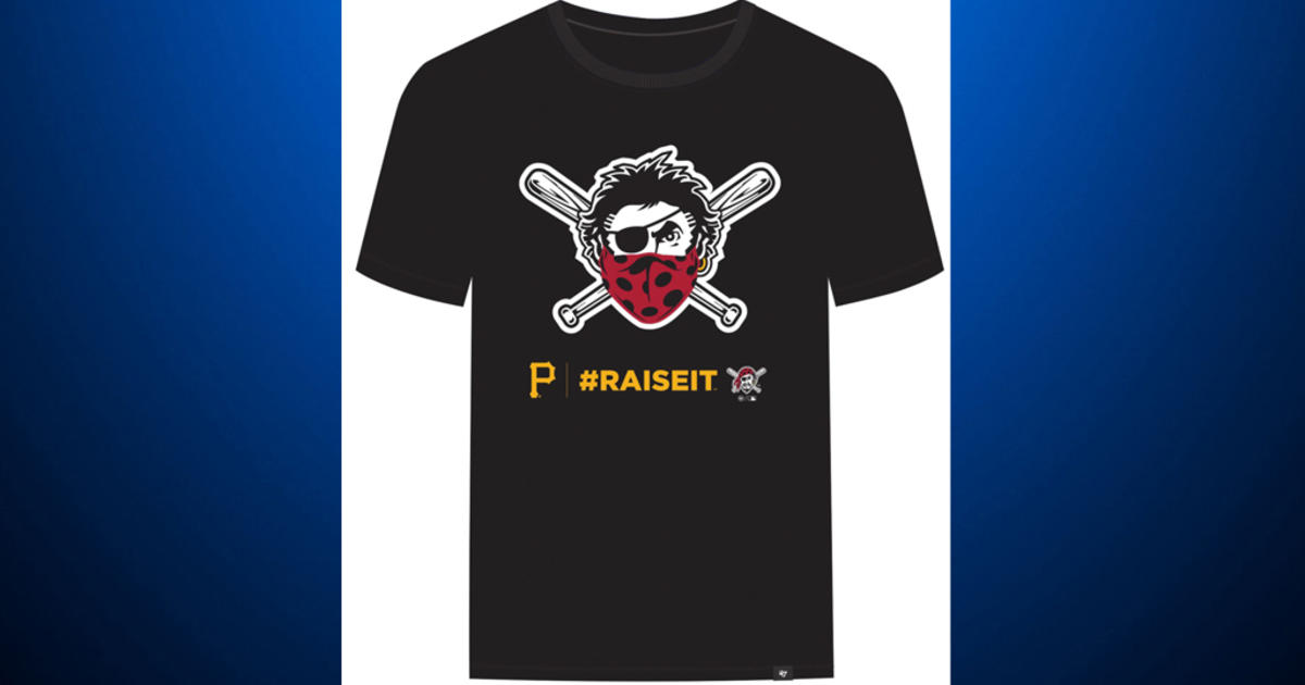 Pirates Debut New T-Shirt With 'Jolly Roger' Wearing Bandana As Face Mask,  Proceeds Donated To Charity - CBS Pittsburgh