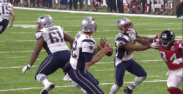 Tom Brady to Chris Hogan 